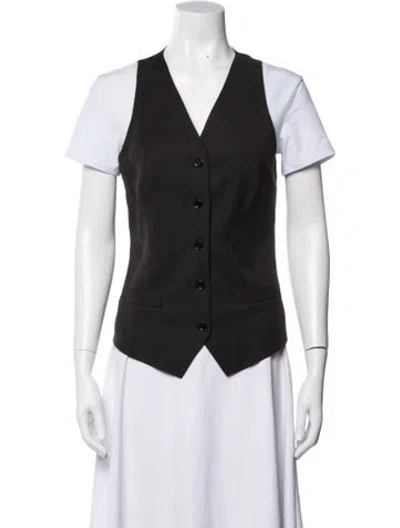 Pre-owned Dolce & Gabbana Vintage Virgin Wool Vest In Black