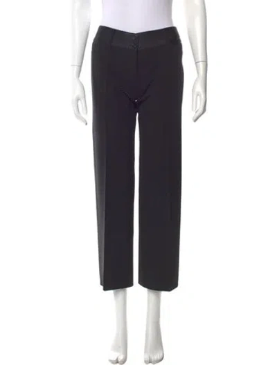 Pre-owned Dolce & Gabbana Vintage Wide Leg Pants In Black