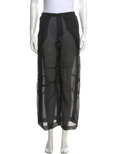 Pre-owned Dolce & Gabbana Vintage Wide Leg Pants In Black