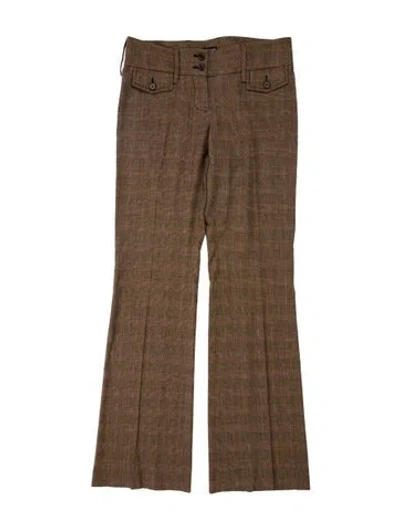 Pre-owned Dolce & Gabbana Vintage Wide Leg Pants In Brown