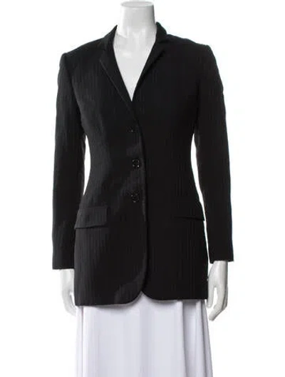 Pre-owned Dolce & Gabbana Vintage Wool Blazer In Black