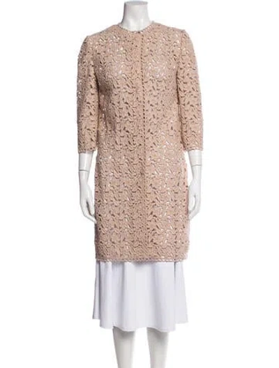 Pre-owned Dolce & Gabbana Vintage Wool Coat In Neutrals