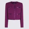 Dolce & Gabbana Violet Cotton Casual Jacket In Purple