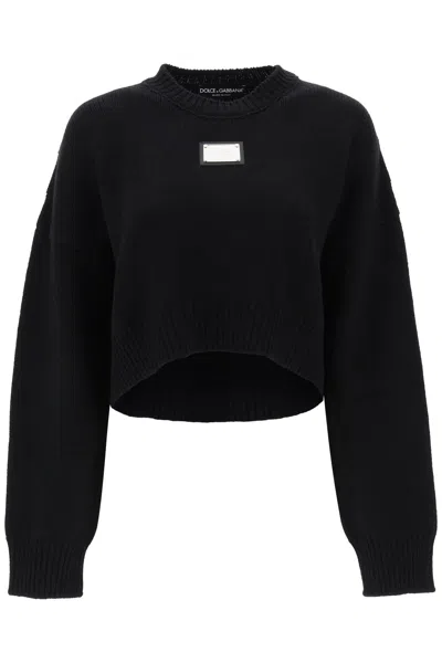 Dolce & Gabbana Virgin Wool And Cashmere Pullover In Blue