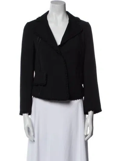 Pre-owned Dolce & Gabbana Virgin Wool Blazer In Black
