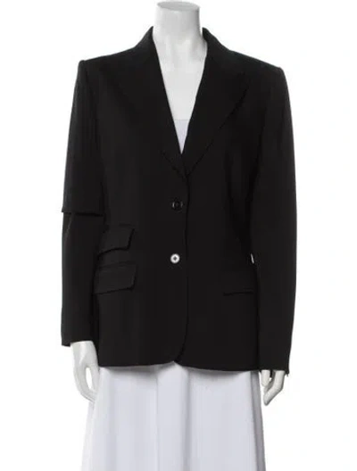Pre-owned Dolce & Gabbana Virgin Wool Blazer In Black