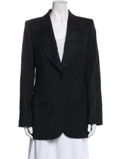Pre-owned Dolce & Gabbana Virgin Wool Blazer In Black