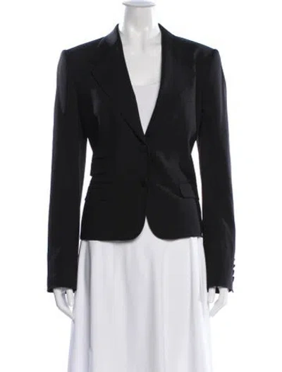 Pre-owned Dolce & Gabbana Virgin Wool Blazer In Black