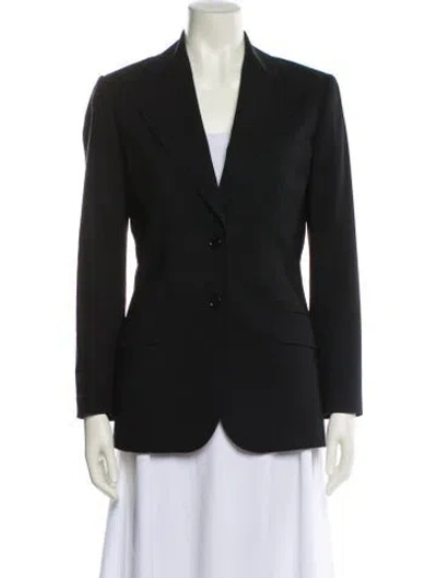 Pre-owned Dolce & Gabbana Virgin Wool Blazer In Black