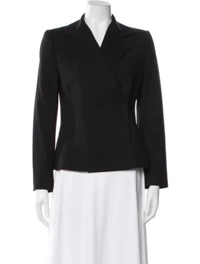 Pre-owned Dolce & Gabbana Virgin Wool Blazer In Black