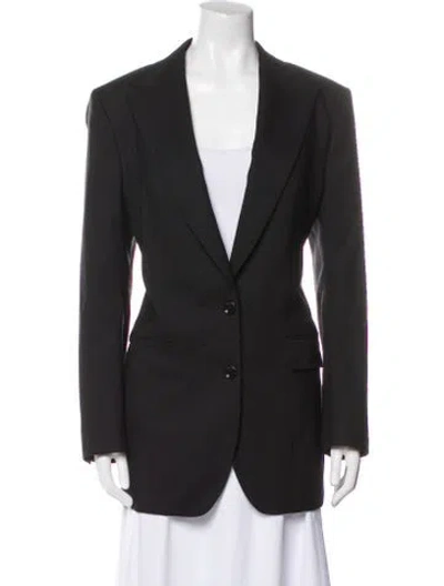 Pre-owned Dolce & Gabbana Virgin Wool Blazer In Black