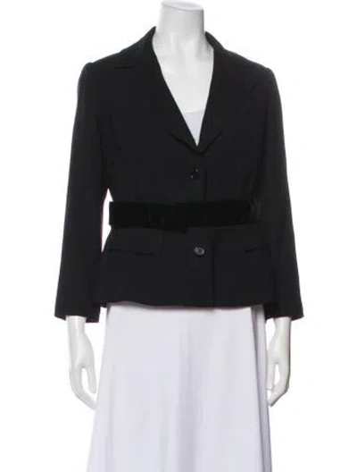 Pre-owned Dolce & Gabbana Virgin Wool Blazer In Black