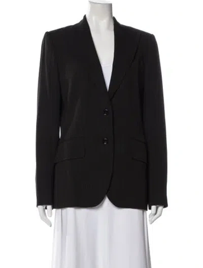 Pre-owned Dolce & Gabbana Virgin Wool Blazer In Black