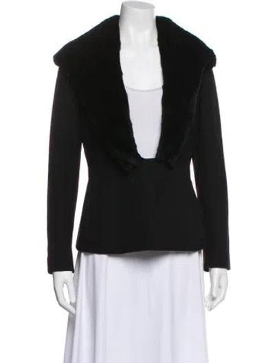 Pre-owned Dolce & Gabbana Virgin Wool Blazer In Black