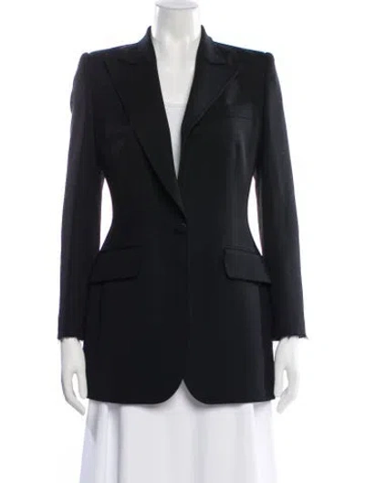 Pre-owned Dolce & Gabbana Virgin Wool Blazer In Black