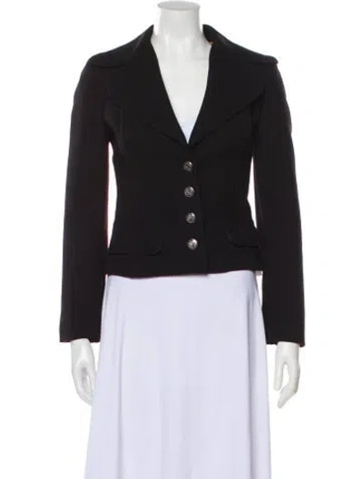 Pre-owned Dolce & Gabbana Virgin Wool Blazer In Black