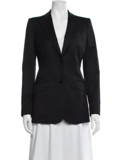 Pre-owned Dolce & Gabbana Virgin Wool Blazer In Black