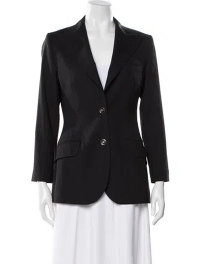 Pre-owned Dolce & Gabbana Virgin Wool Blazer In Black