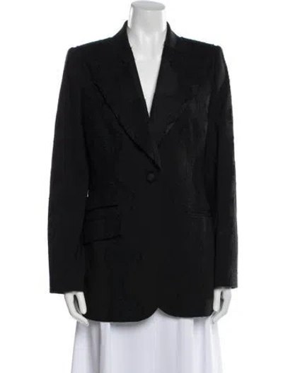Pre-owned Dolce & Gabbana Virgin Wool Blazer In Black