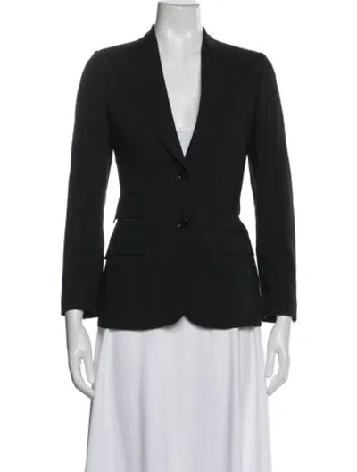 Pre-owned Dolce & Gabbana Virgin Wool Blazer In Black