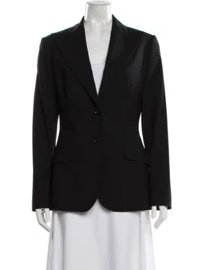Pre-owned Dolce & Gabbana Virgin Wool Blazer In Black