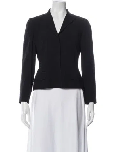 Pre-owned Dolce & Gabbana Virgin Wool Blazer In Black