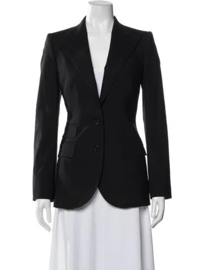 Pre-owned Dolce & Gabbana Virgin Wool Blazer In Black