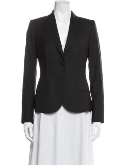 Pre-owned Dolce & Gabbana Virgin Wool Blazer In Black