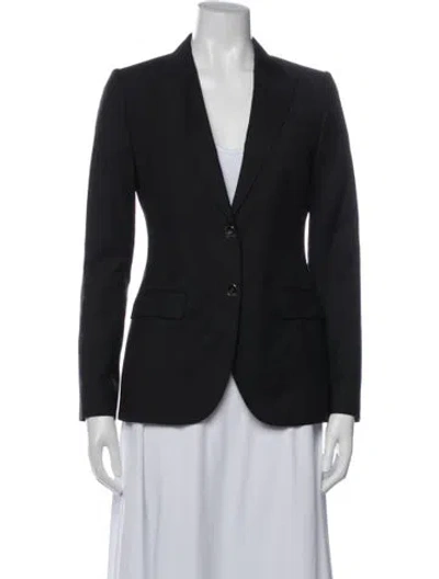 Pre-owned Dolce & Gabbana Virgin Wool Blazer In Black