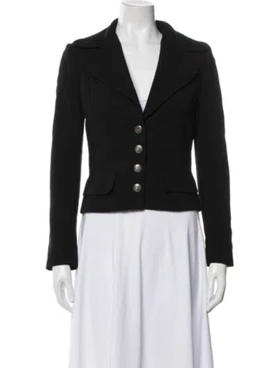 Pre-owned Dolce & Gabbana Virgin Wool Blazer In Black