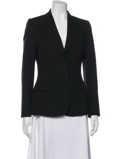 Pre-owned Dolce & Gabbana Virgin Wool Blazer In Black