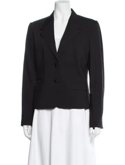 Pre-owned Dolce & Gabbana Virgin Wool Blazer In Black