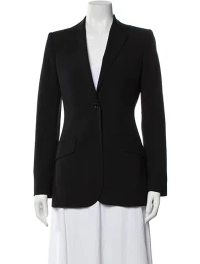 Pre-owned Dolce & Gabbana Virgin Wool Blazer In Black