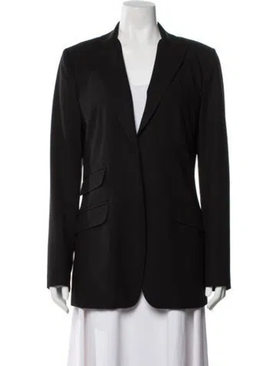 Pre-owned Dolce & Gabbana Virgin Wool Blazer In Black