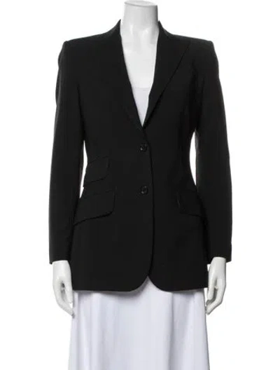 Pre-owned Dolce & Gabbana Virgin Wool Blazer In Black