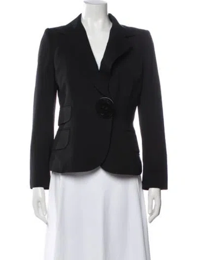 Pre-owned Dolce & Gabbana Virgin Wool Blazer In Black