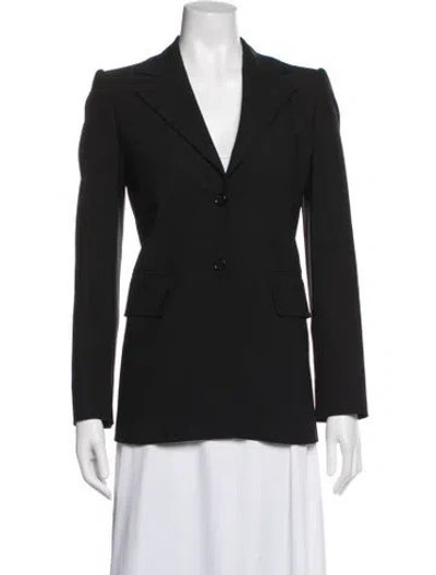 Pre-owned Dolce & Gabbana Virgin Wool Blazer In Black