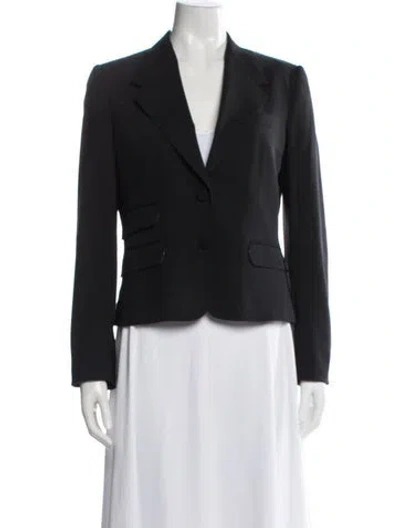 Pre-owned Dolce & Gabbana Virgin Wool Blazer In Black