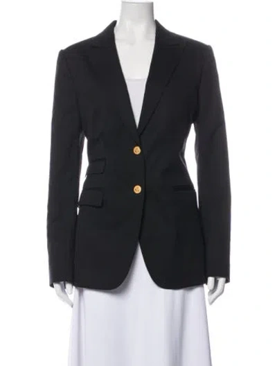 Pre-owned Dolce & Gabbana Virgin Wool Blazer In Black