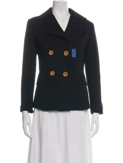 Pre-owned Dolce & Gabbana Virgin Wool Blazer In Black