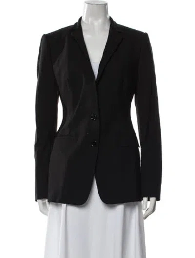 Pre-owned Dolce & Gabbana Virgin Wool Blazer In Black