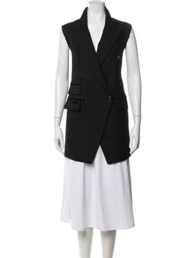 Pre-owned Dolce & Gabbana Virgin Wool Blazer In Black