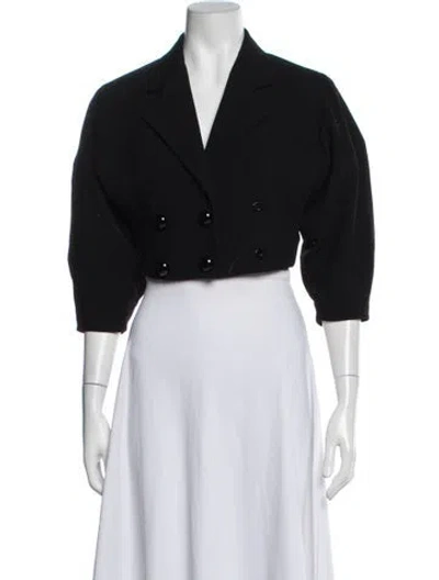 Pre-owned Dolce & Gabbana Virgin Wool Blazer In Black