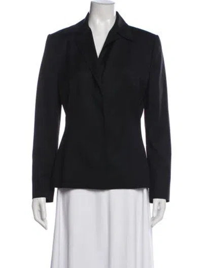 Pre-owned Dolce & Gabbana Virgin Wool Blazer In Black