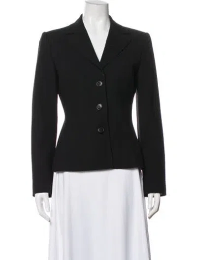 Pre-owned Dolce & Gabbana Virgin Wool Blazer In Black