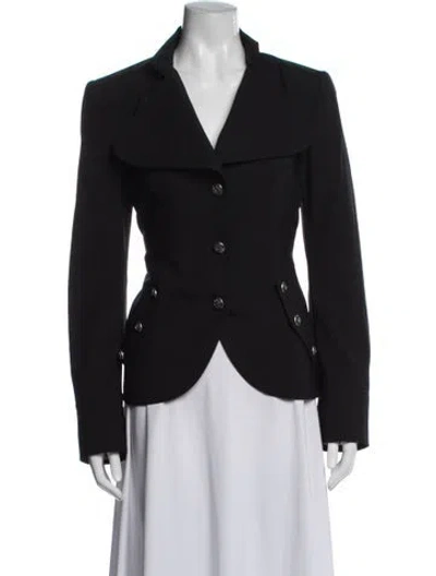 Pre-owned Dolce & Gabbana Virgin Wool Blazer In Black