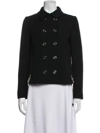 Pre-owned Dolce & Gabbana Virgin Wool Blazer In Black