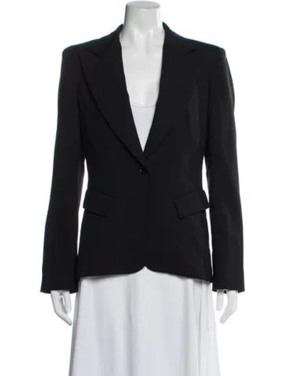 Pre-owned Dolce & Gabbana Virgin Wool Blazer In Black
