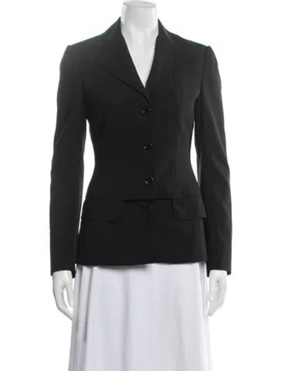 Pre-owned Dolce & Gabbana Virgin Wool Blazer In Black