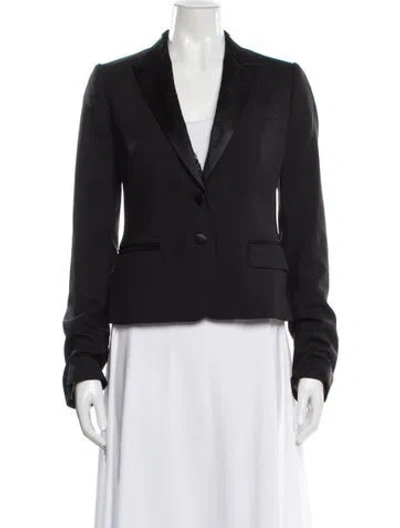 Pre-owned Dolce & Gabbana Virgin Wool Blazer In Black